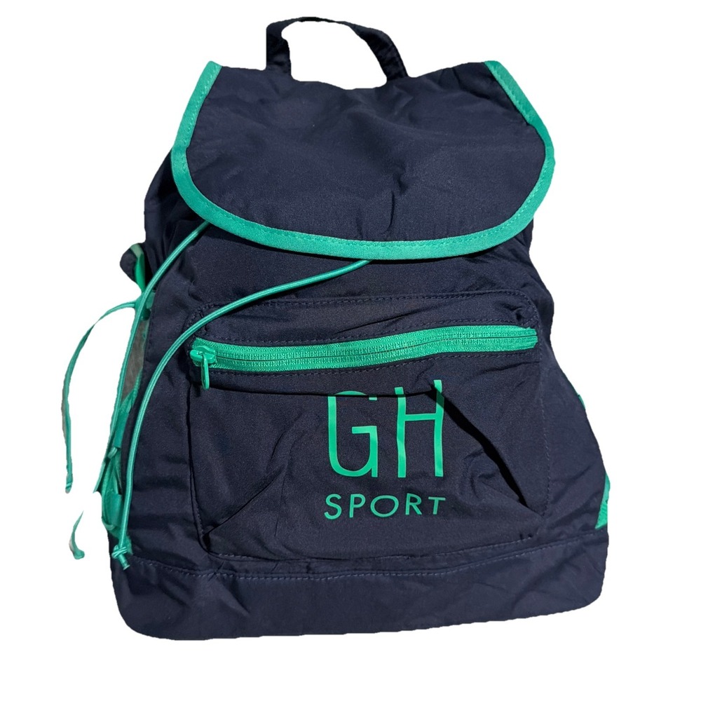 NWT Gilly Hicks Mini Backpack Y2K Navy /Dark Blue/Teal/Green 2 Side‎ Pockets